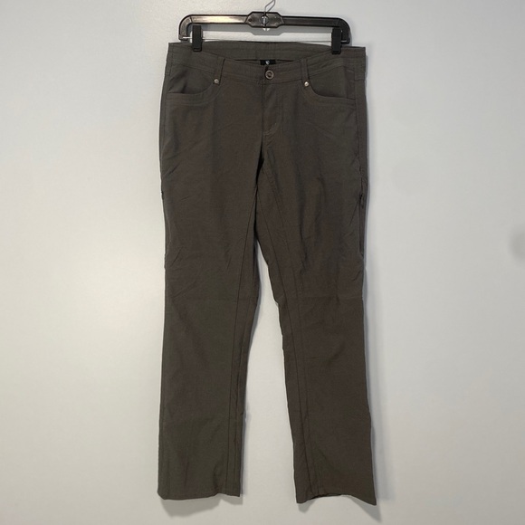 Kuhl Trekr Hiking Pants Womens 8 Short Charcoal Gray Outdoors Gorpcore - Picture 1 of 15